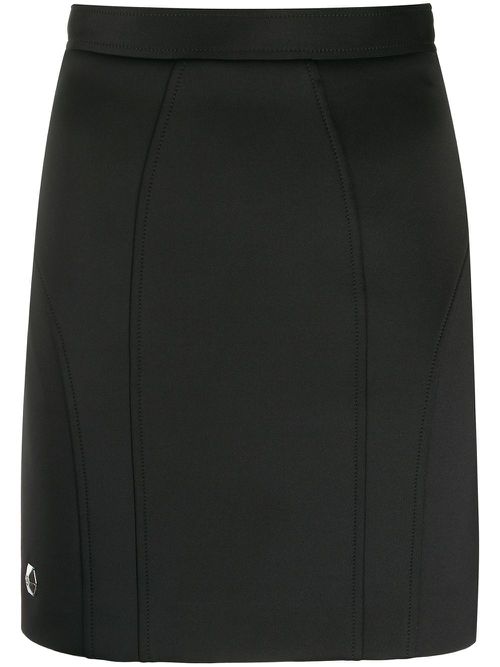 Skinny fit mini skirt - Black