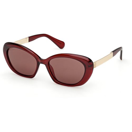 MAX&Co Mujer MAX&Co MO0133 66E Gafas de sol Inyectado Rojo Marrón Redonda Norma