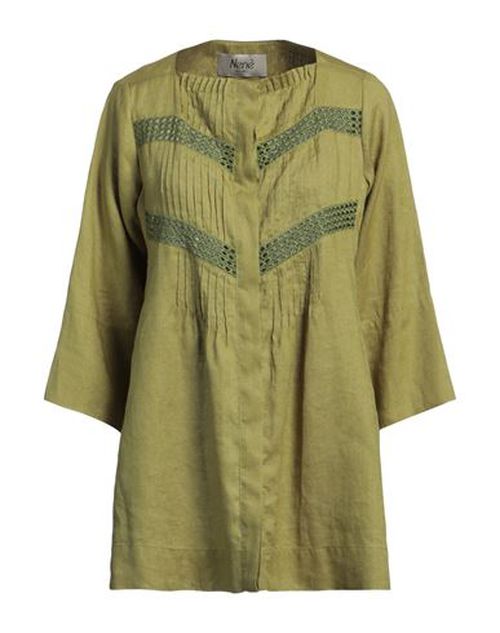 Nenè Woman Shirt Green Size 0 Linen