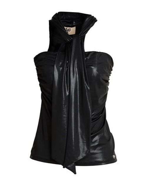 Woman Top Black Size M Polyester, Elastane