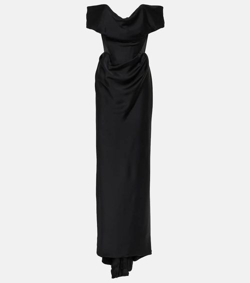 Nova Cocotte crêpe satin gown