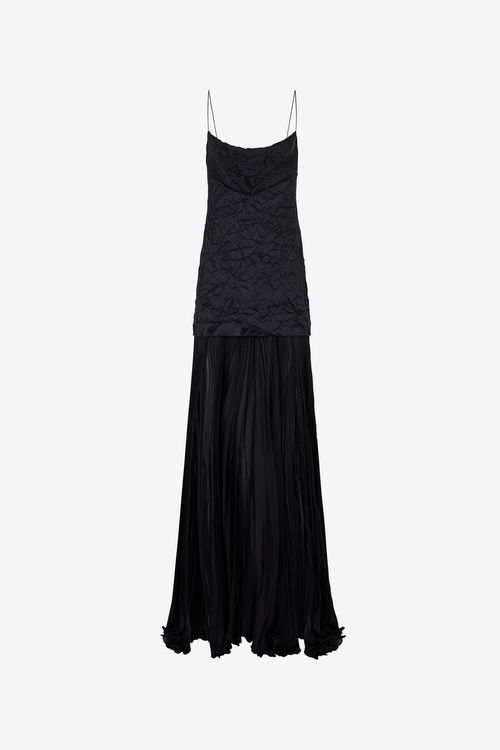 Long Snakeskin-effect Dress