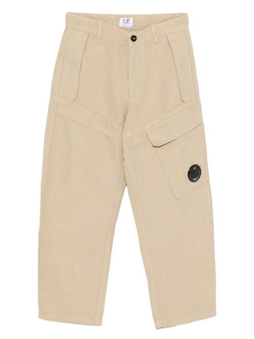 Linen Blend Cargo Trousers
