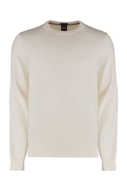 Classic Virgin Wool Crew-Neck Sweater for Men
