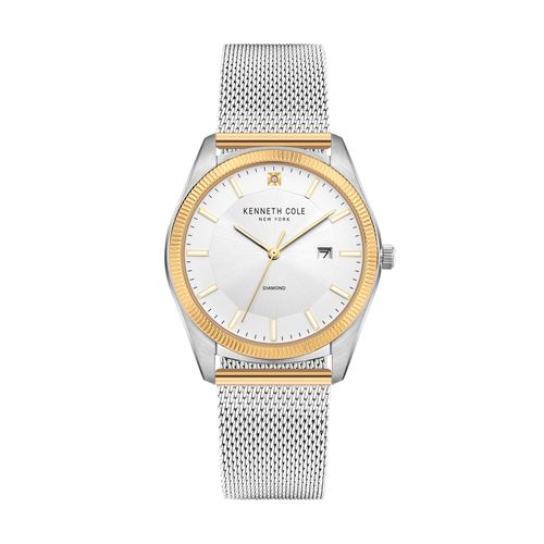 Two-Tone Quartz Watch — Silver