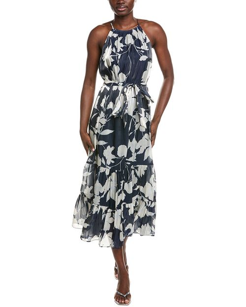 By Shelli Segal Organza Printed Dress