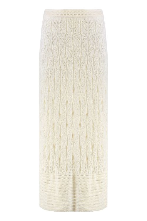 Openwork-knit Skirt