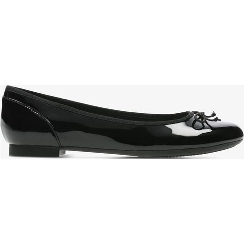 Clarks Womens Couture Bloom Black Pat Shoes - 3.5 Wide Fit UK Shoe