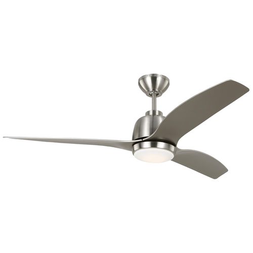 Brushed Steel 54"Ceiling Fan from the Avila Collection