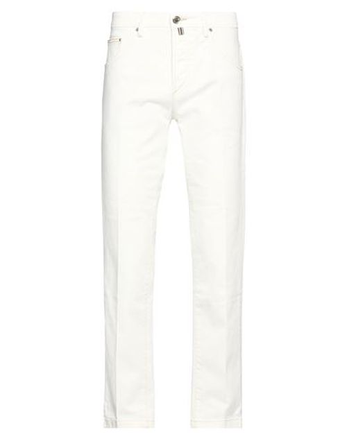 Jacob Cohёn Man Jeans Ivory Size 30 Cotton, Elastane