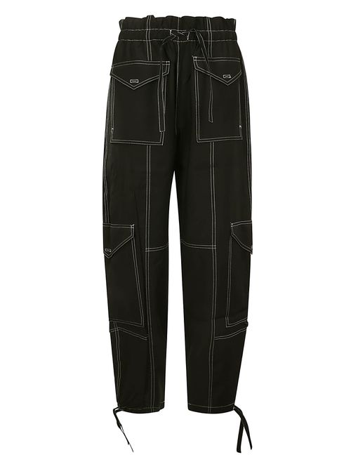 Light Slub High Waist Pocket Pants