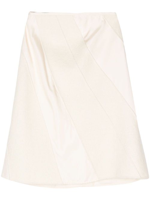 Panelled Skirt - Women's - Wool/Viscose/Cotton