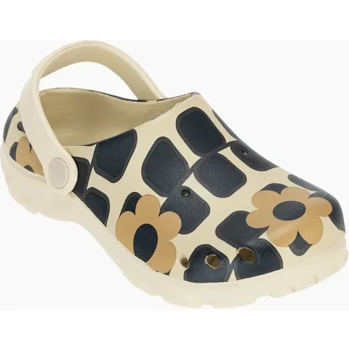 Regatta Childrens/Kids Orla Kiely Giant Flower Clogs - Monochrome