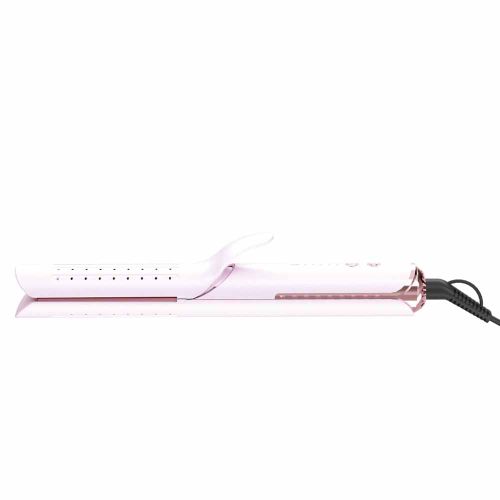 AirGlider - 2-in-1 Cool Air Flat Iron/Curler - Pink/Pink Rose
