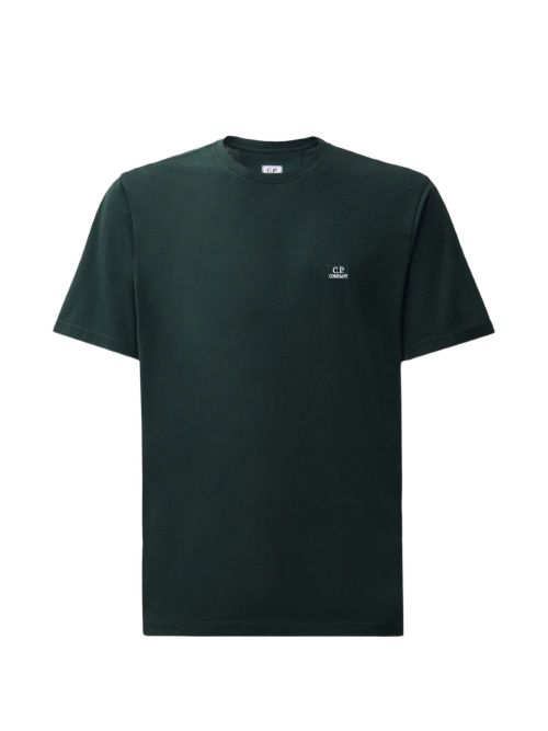 Logo-Embroidered Cotton T-Shirt — Green