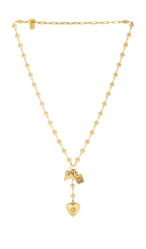 Elizabeth Cole Shaina Necklace in Metallic Gold