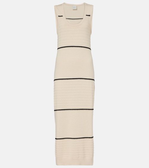 Scott striped cotton midi dress