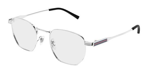 Gucci GG1878O 003 Men's Eyeglasses Silver Size 49 - Blue Light Block Available