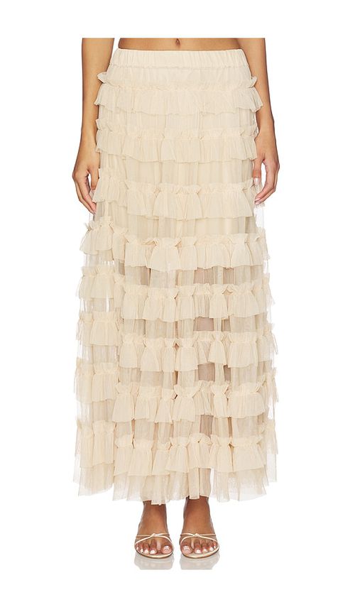 ALLSAINTS Aude Ruffle Skirt in Nude. - 10 also , 2, 4