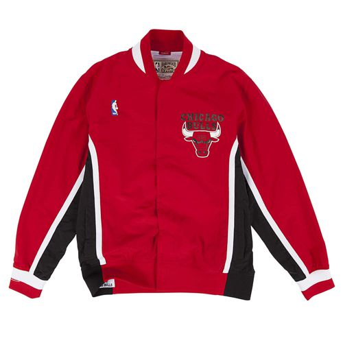 Men's NBA 1992-93 Authentic Warm Up Jacket Red Chicago Bulls