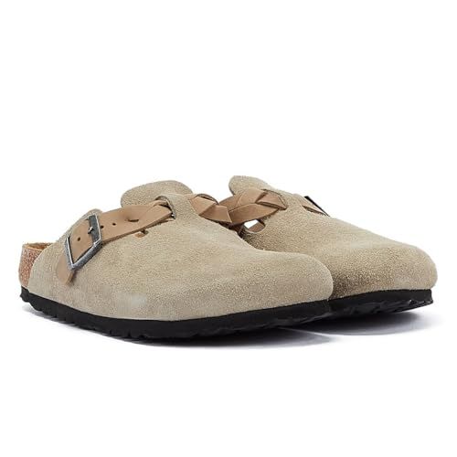 Birkenstock Boston Braided Men's Large Elegant Pin Buckle Clog Sandals