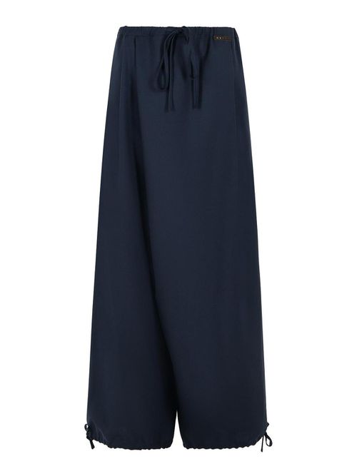 Blue Virgin Wool Trousers