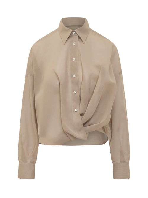 Mini Draped Front Shirt