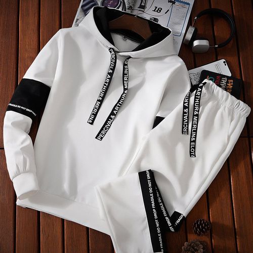 Men's Clothing New Spring And Autumn Casual Suit Men's Hooded Pullover Sweatshirt Student Class Uniform Complete Set Of Sweatpant