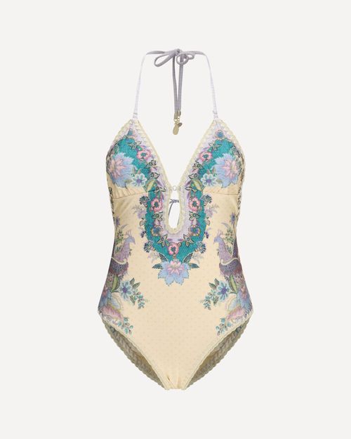 Indra crochet detail One-Piece Swimsuit Female 1