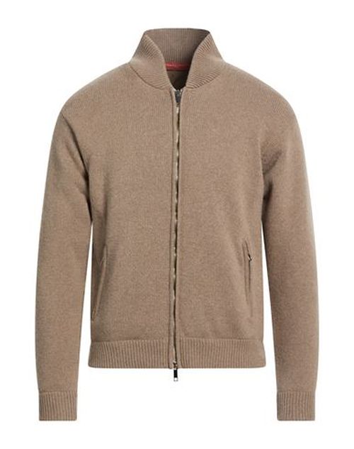 Man Jacket Taupe Size M Merino Wool, Cashmere