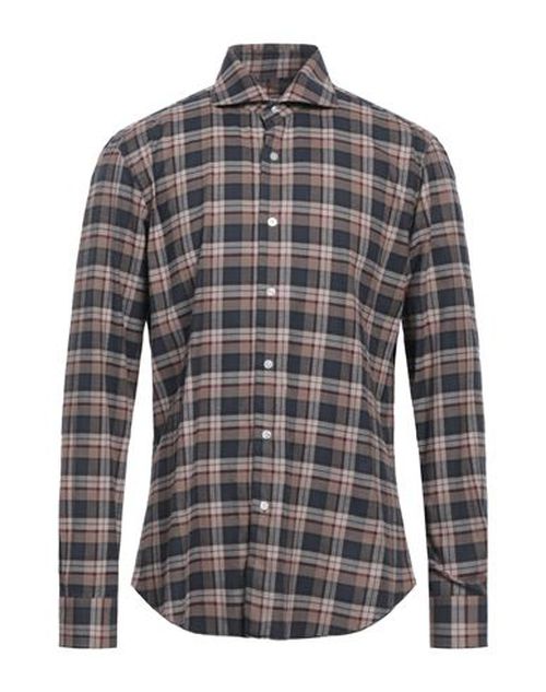 Buonamassa Man Shirt Taupe Size 17 ½ Cotton