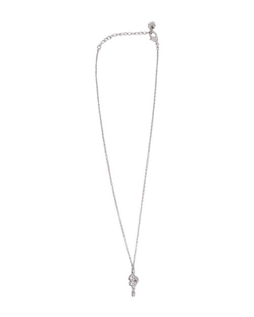 Diapason Small Necklace in Silver Metal