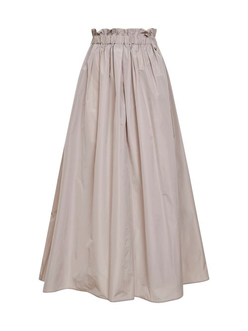 Water-Repellent Techno Taffeta Skirt — Gray