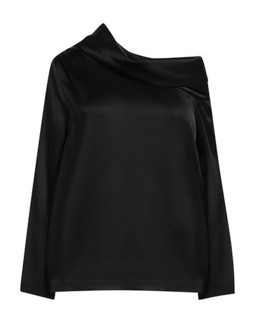 Semicouture Woman Top Black Size 8 Acetate, Viscose, Elastane