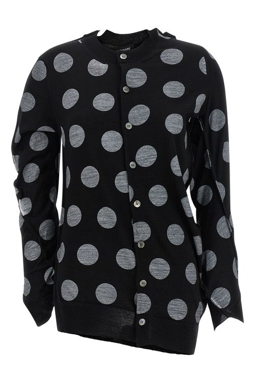 Polka Dot Maxi Cardigan