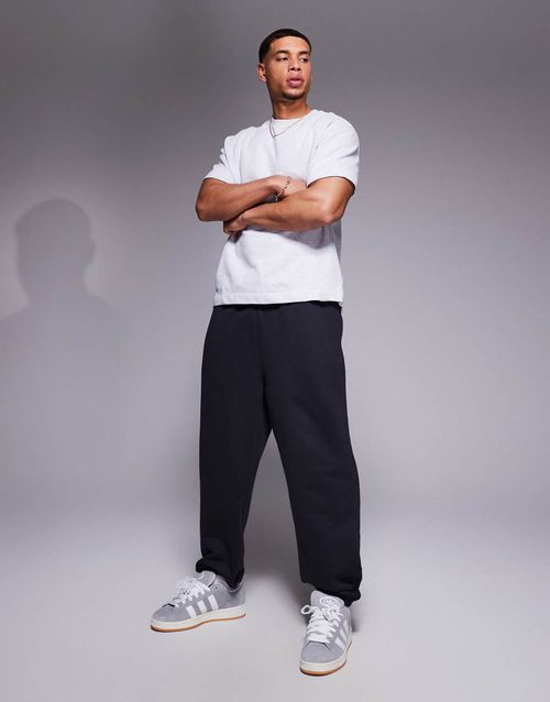 Premium heavy weight oversized joggers 400gsms in obsidian-Grey