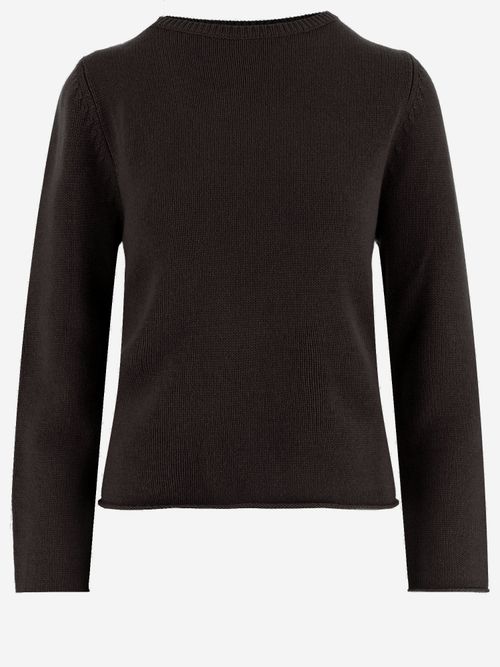 Cashmere Crew Neck Sweater — Brown