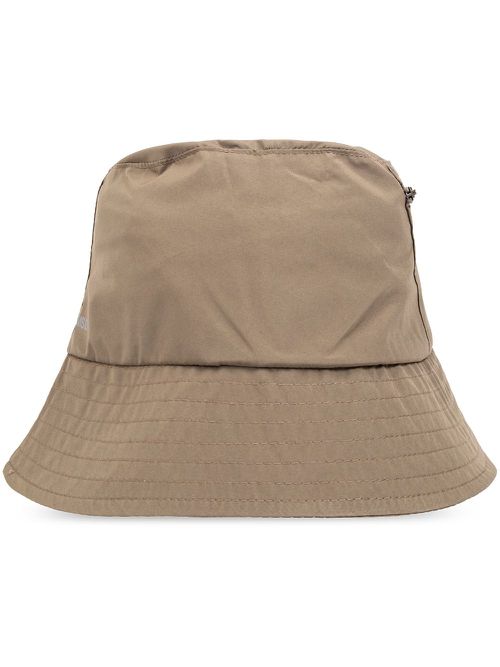 Embossed-logo detail bucket hat - Neutrals