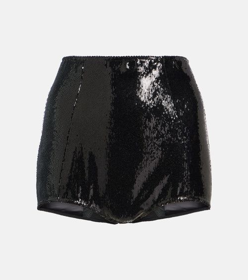 Sequined high-rise briefs