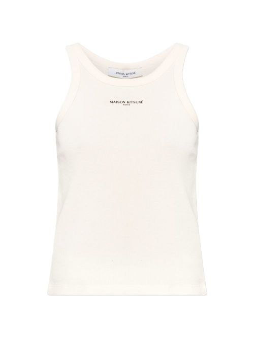 Maison KitsunÃ© Logo cotton tank top