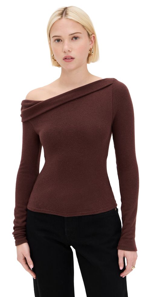 Elio Knit Top Mahogany