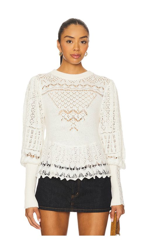 Free People Lucinda Sweater in Ivory. XL. Also in L, M