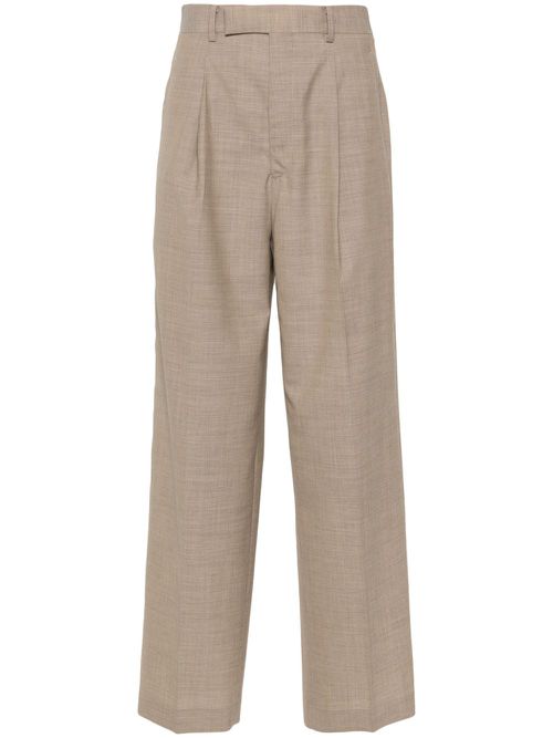 Tailored straight trousers - Neutrals