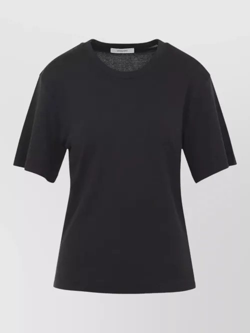 Lemaire - ribbed jersey t shirt short sleeves crewneck