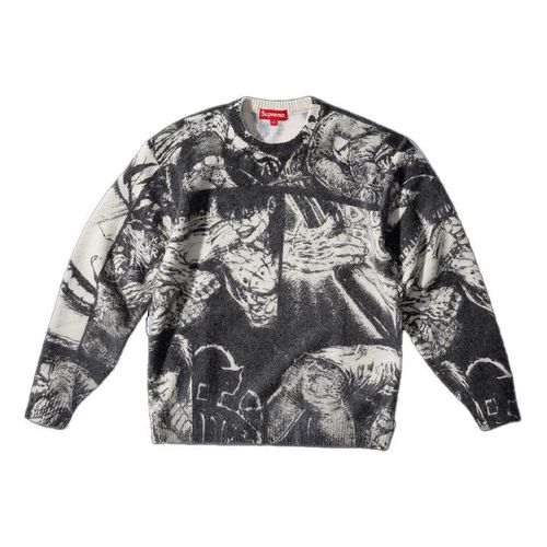 X The Crow Sweater 'White Black'