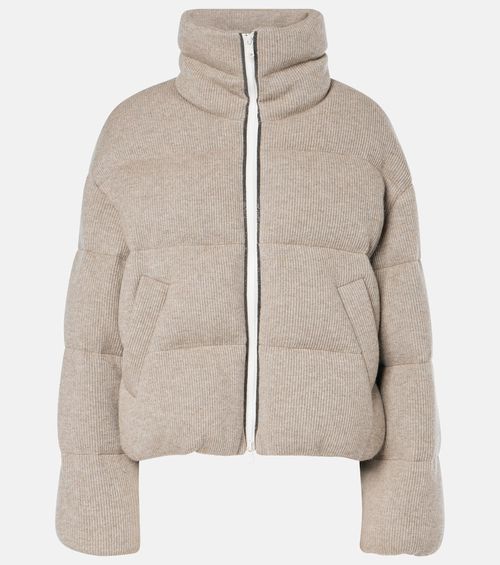 Cashmere down jacket