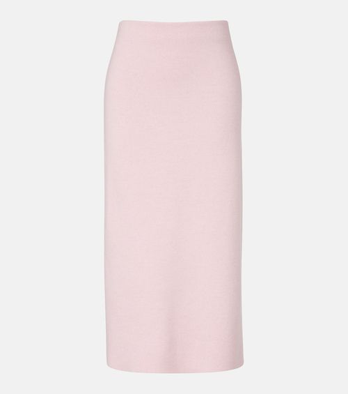Patri knitted wool midi skirt