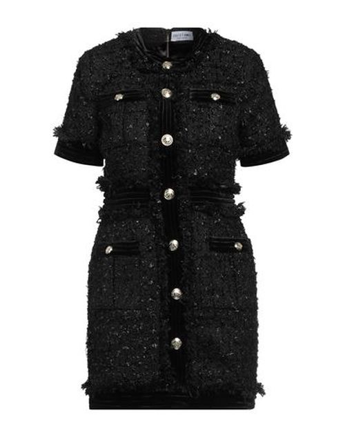 Woman Mini dress Black Size 6 Polyester, Elastane