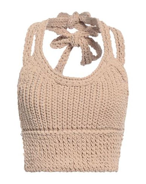 Woman Top Beige Size 4 Polyamide
