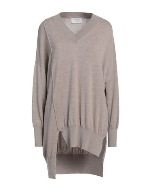 Daniele Fiesoli Collezione N_01 Woman Sweater Taupe Size S Merino Wool
